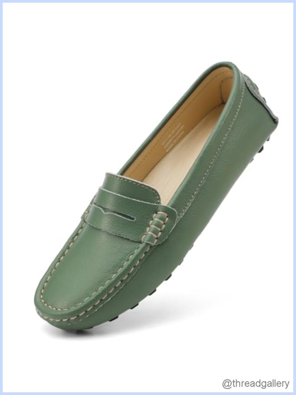 Artisure Leather Penny Loafers Slip-On Comfort Walking Flats